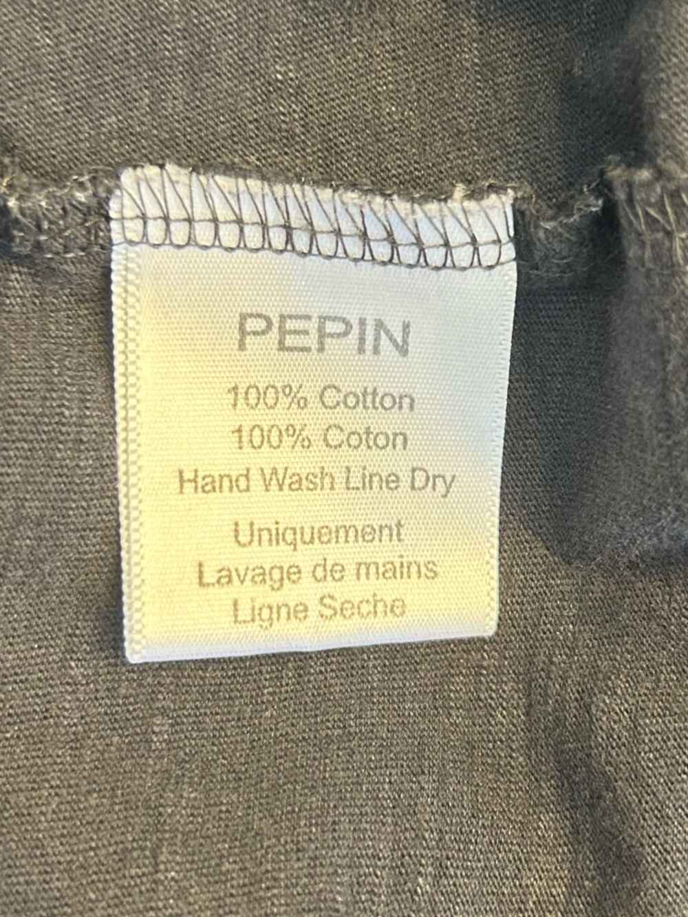 Pepin Women’s Black Distressed Braided Short Sleeve T-Shirt, Size Large - Picture 6 of 7